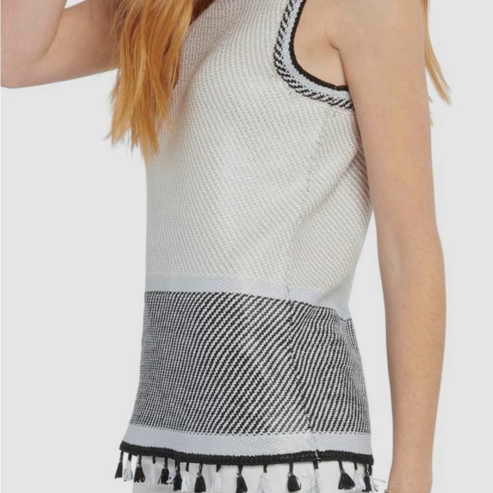 NIC+ZOE Lantana Textured Sweater Tank size xsmall
